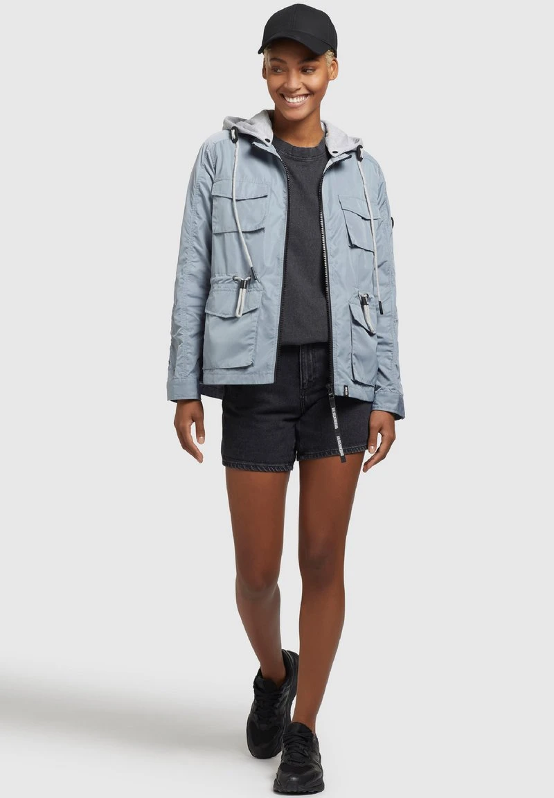 Khujo FLAMES - Leichte Jacke - Blaugrau Hell 4 Khujo FLAMES - Leichte Jacke - Blaugrau Hell – Bild 2