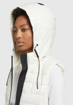 Khujo FABIA SHINY - Weste - Weiß -Khujo Geschaft 2abe0d02b2b74109a78dd62426f84ef7