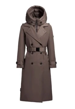 Khujo ELENA - Trenchcoat - Greige -Khujo Geschaft 2c7f8158c93a42ad981244b3d64cc1d1