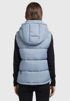 Khujo EDEN MATT - Weste - Hellblau -Khujo Geschaft 4937c8621f9e47deafa1a36fd43d1e1d