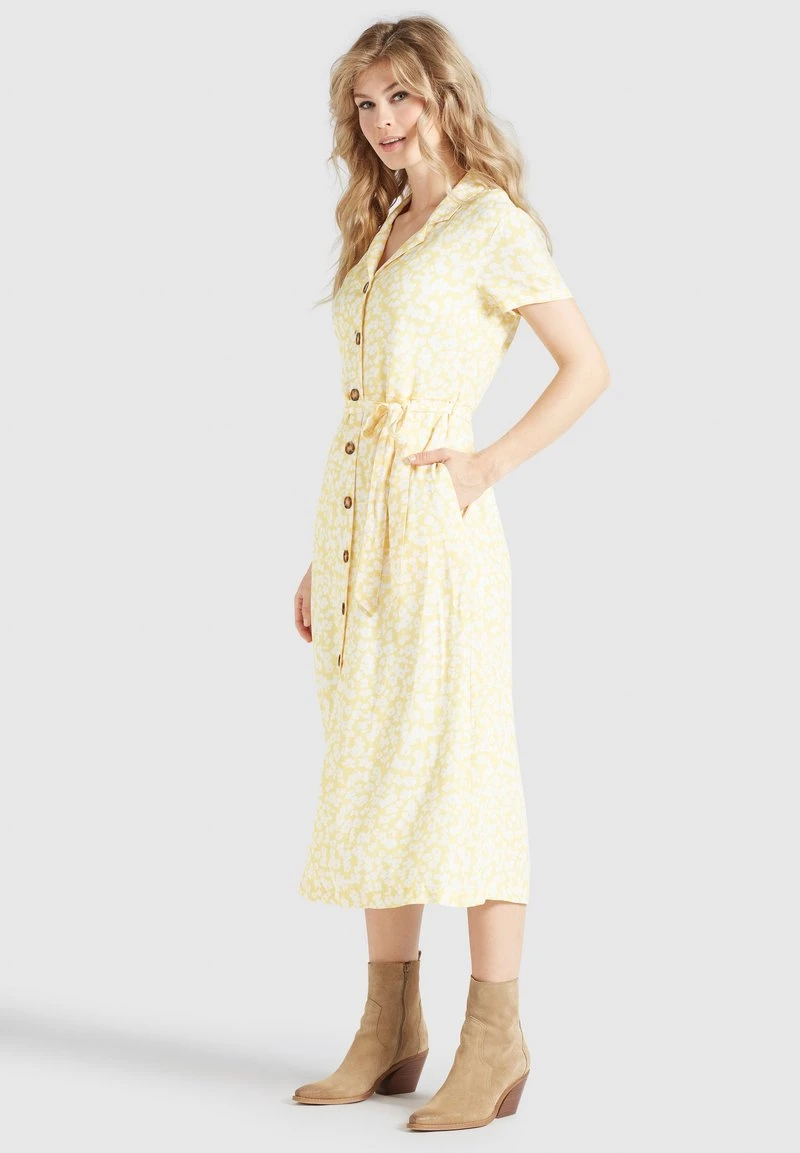 Khujo GOYA - Blusenkleid - Gelb-weiß Geblümt 7 Khujo GOYA - Blusenkleid - Gelb-weiß Geblümt – Bild 5