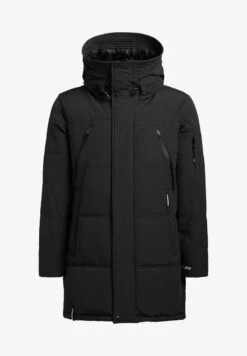 Khujo CLOYD - Wintermantel - Schwarz -Khujo Geschaft 73a746d9ebdc44e6ae1c8aa637657f27