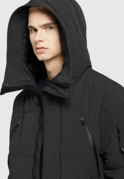 Khujo CLOYD - Wintermantel - Schwarz -Khujo Geschaft 76ae1b3c27124d89b1f60317901065a3