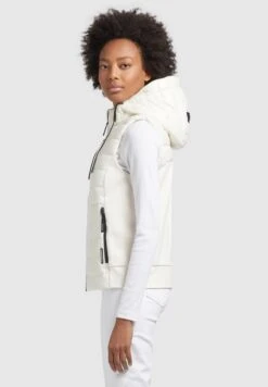 Khujo FABIA SHINY - Weste - Weiß -Khujo Geschaft 83f7206c9eea43968e16a2f4cde48cbb