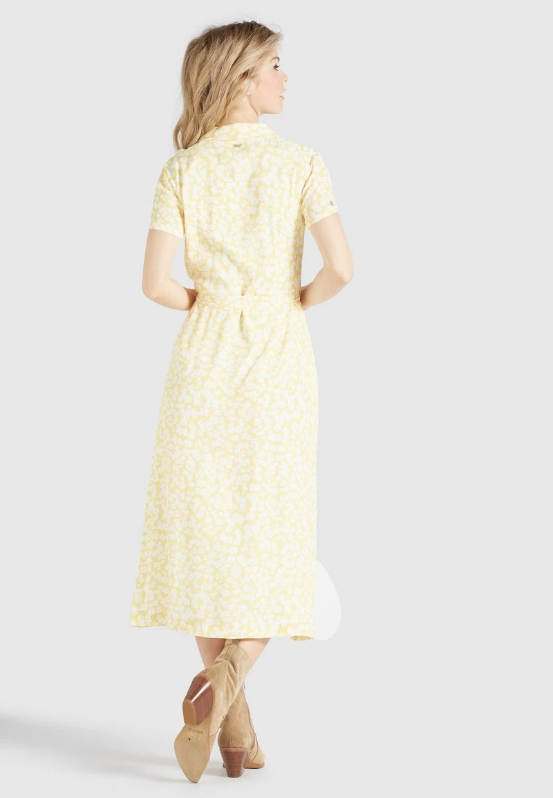 Khujo GOYA - Blusenkleid - Gelb-weiß Geblümt 5 Khujo GOYA - Blusenkleid - Gelb-weiß Geblümt – Bild 3