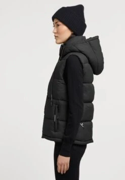 Khujo EDEN MATT - Weste - Schwarz -Khujo Geschaft c2770a9d7aba4e319f2b4936b5bc5d11