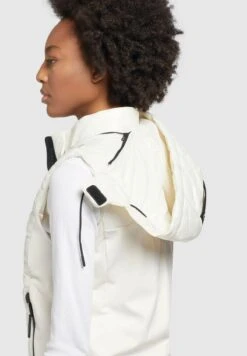 Khujo FABIA SHINY - Weste - Weiß -Khujo Geschaft cd882ad036144f9b8ba3353cb53c6e9d