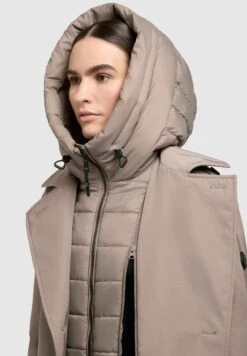 Khujo ELENA - Trenchcoat - Greige -Khujo Geschaft d0640fdec1d04528905cb194094f3973
