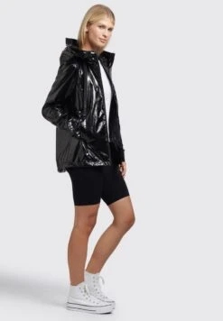 Khujo SOMIA - Regenjacke / Wasserabweisende Jacke - Schwarz -Khujo Geschaft d899752d7e954ab29c56ea42dbbbc959