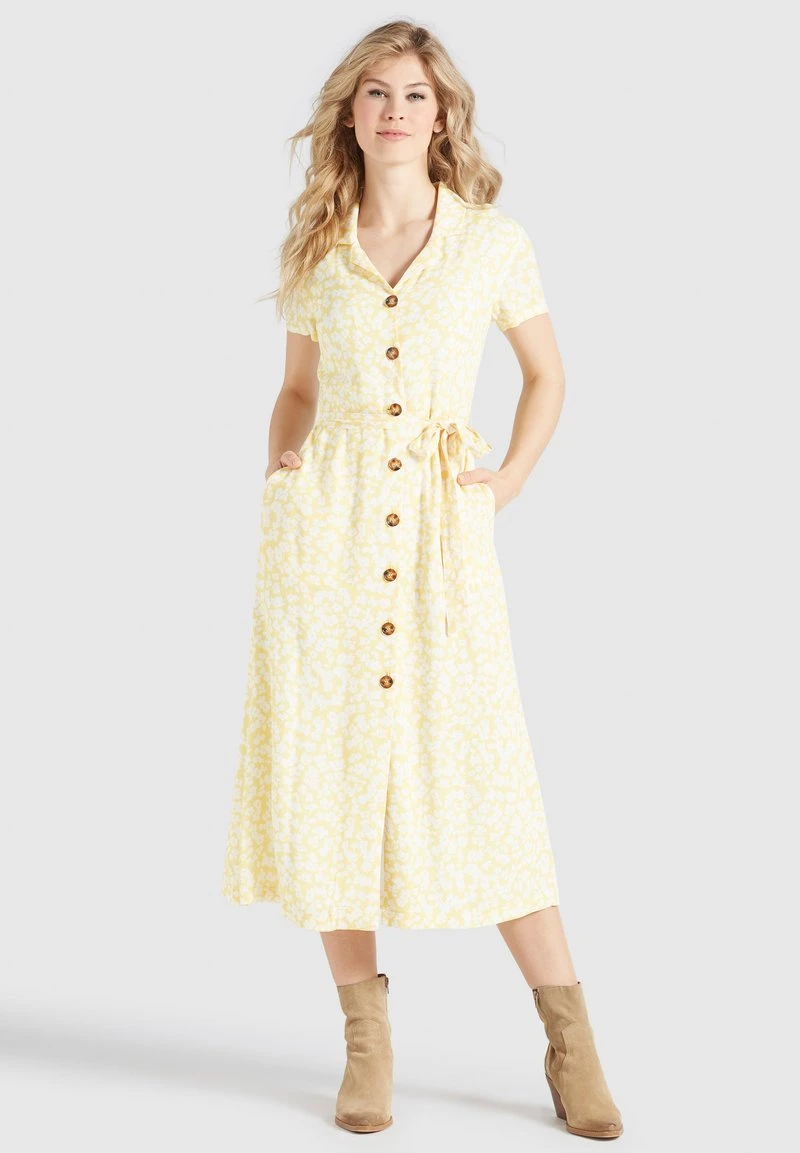 Khujo GOYA - Blusenkleid - Gelb-weiß Geblümt 4 Khujo GOYA - Blusenkleid - Gelb-weiß Geblümt – Bild 2