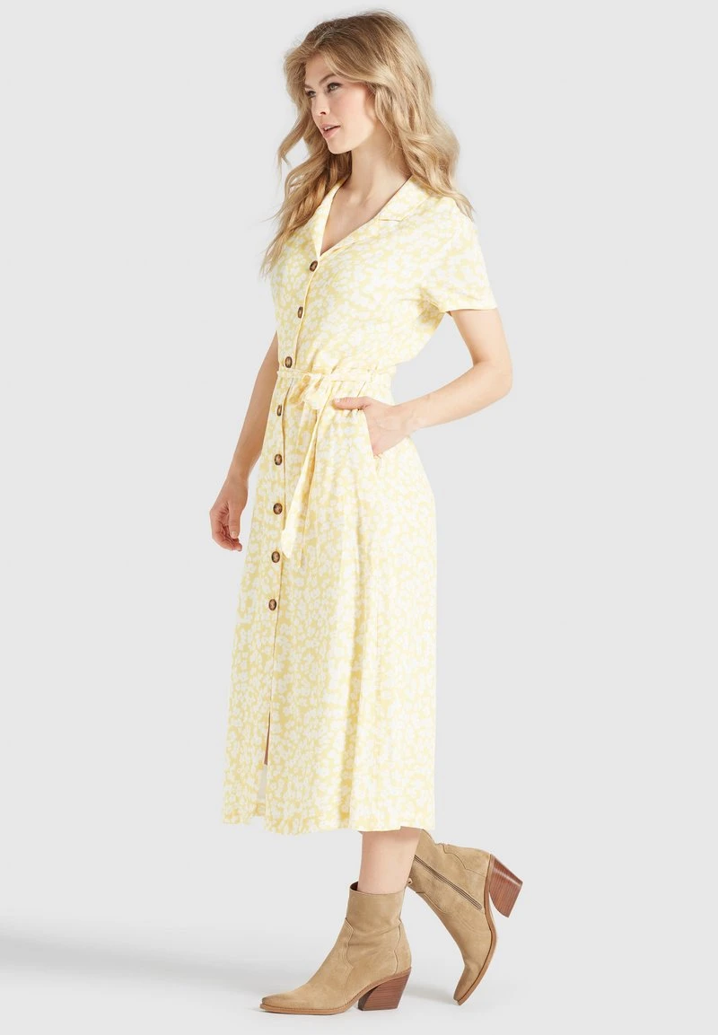 Khujo GOYA - Blusenkleid - Gelb-weiß Geblümt 6 Khujo GOYA - Blusenkleid - Gelb-weiß Geblümt – Bild 4